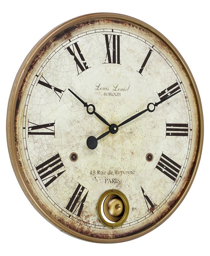 Aspire Home Accents Raleigh Pendulum Wall Clock Macy's