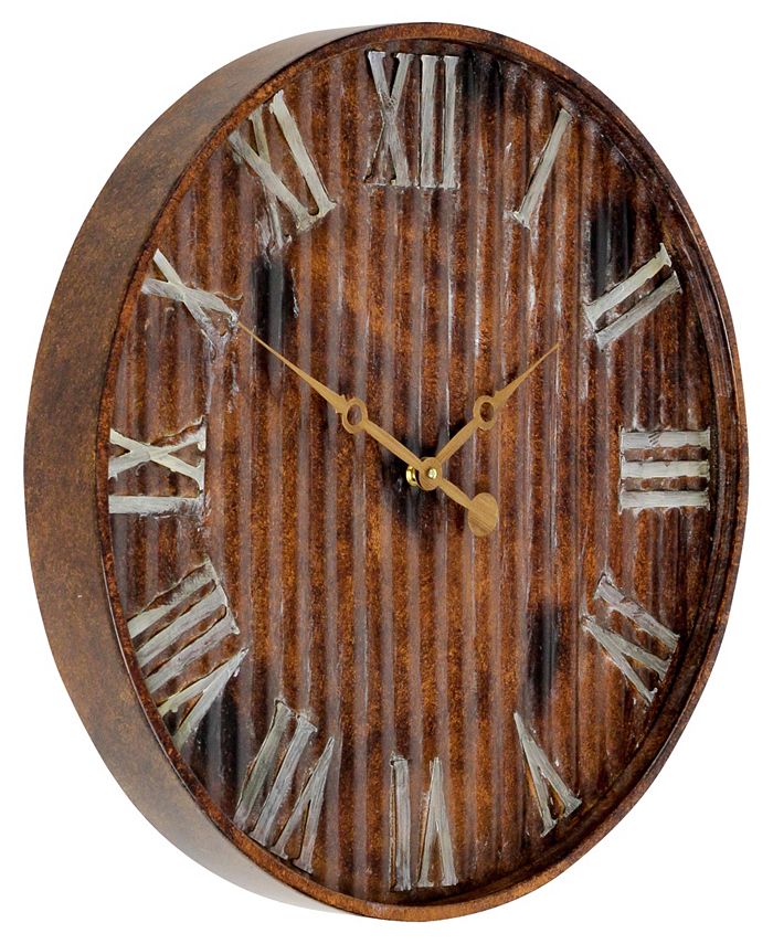 Aspire Home Accents Marcelle Metal Wall Clock Macy's