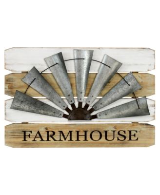 Aspire Home Accents - Farmhouse Windmill Wall Sign