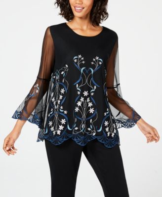 Alfani - Embroidered Top