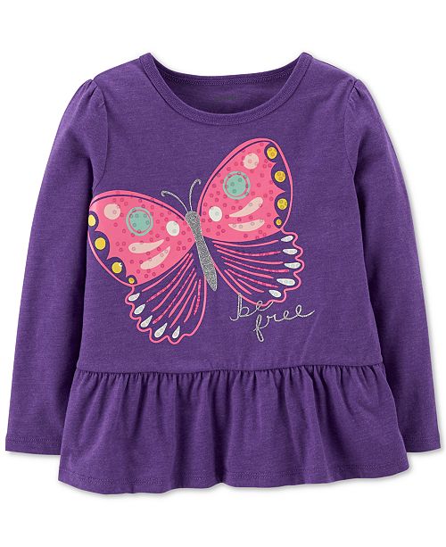 Carter S Baby Girls Butterfly Print Peplum T Shirt Reviews