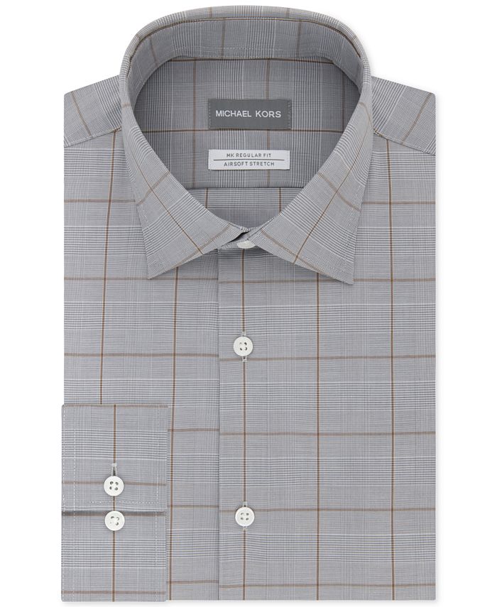 Michael Kors Men's Classic/Regular Fit NonIron Airsoft Stretch