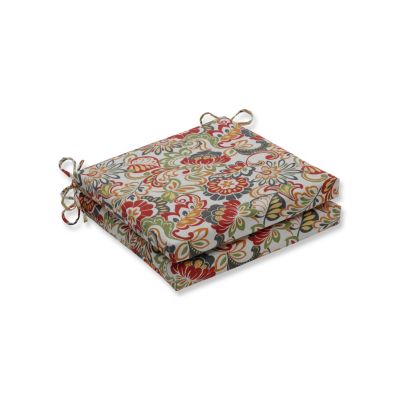 Pillow Perfect Zoe Citrus Sitzkissen (2 Stück) – Getuftete Outdoor-Kissen, 48,3x48,3 Cm, Grün, 100% Polyester