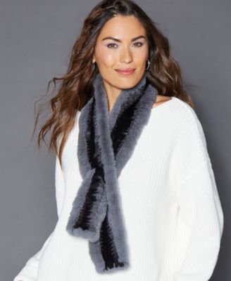 The Fur Vault - Pull-Through Rabbit Fur Scarf