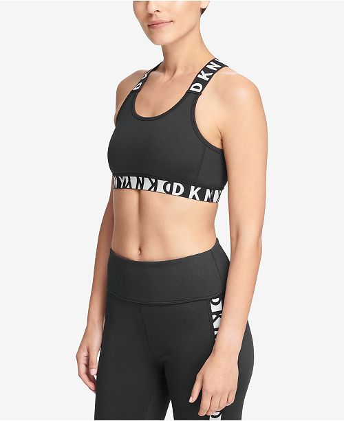Dkny Sport Cross Back Medium Impact Sports Bra Created For Macy S