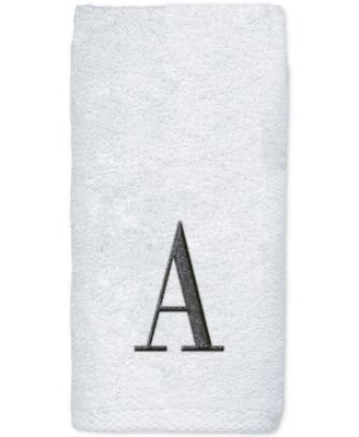 Avanti - Monogram White Embroidered Bath Towel