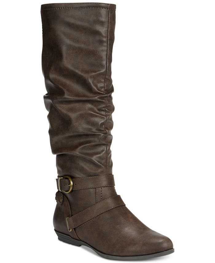 White Mountain Fairfield Wide-Calf Boots, Created for Macy's - Macy's
