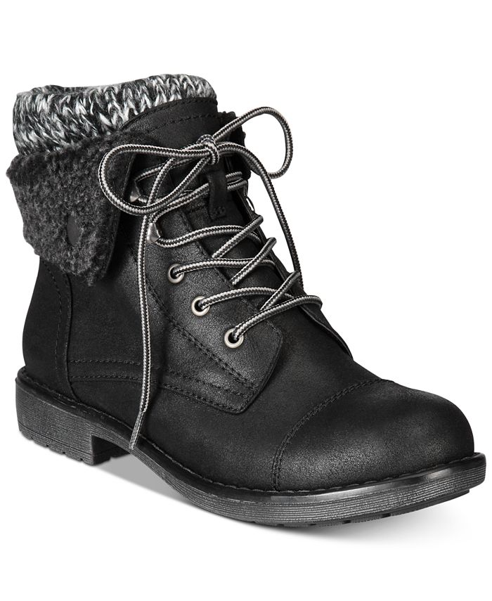 White Mountain Cliffs by Decker Lace Up Booties Created for