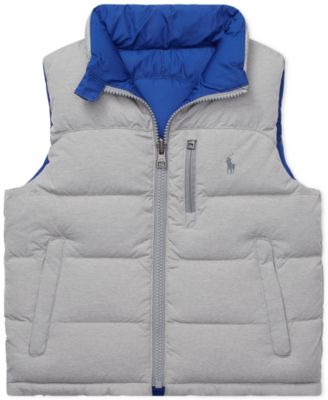 Boys Reversible Quilted Down Vest 