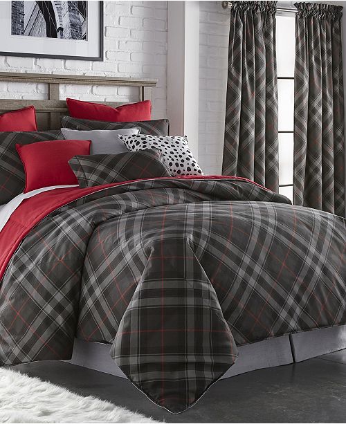 Colcha Linens Max Plaid Duvet Cover Set Queen Reviews Bed In A