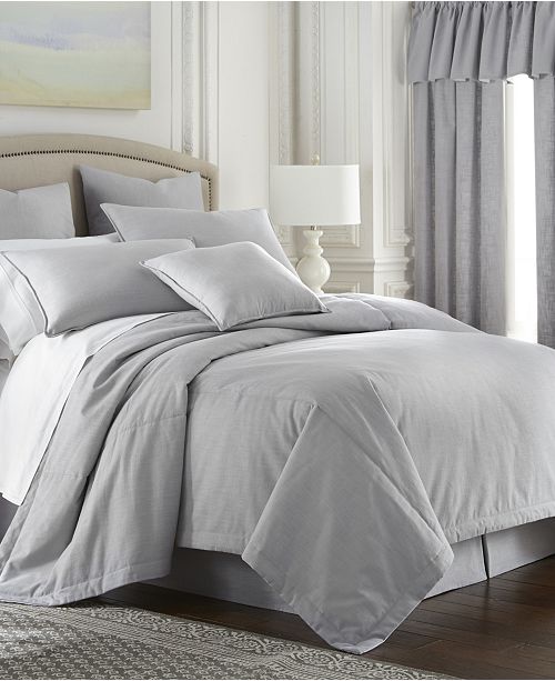Colcha Linens Cambric Gray Comforter King California King