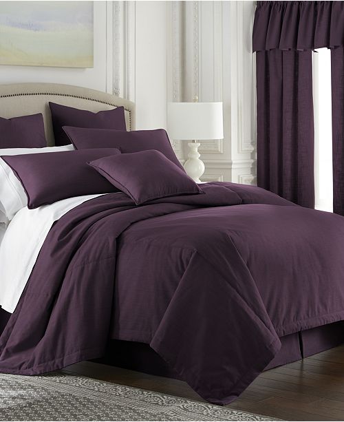 Colcha Linens Cambric Eggplant Duvet Cover King Reviews Bed In
