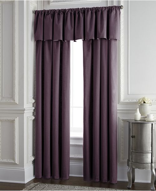 Colcha Linens Cambric Eggplant Tailored Valance Reviews Window