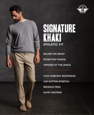 dockers men's athletic fit signature khaki pants