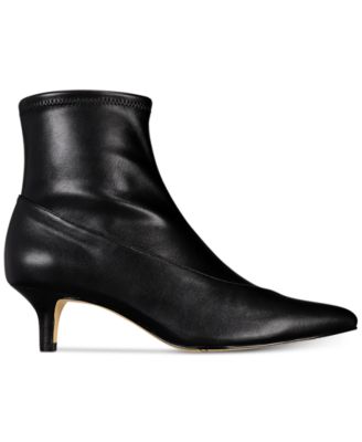 kitten heel black boots