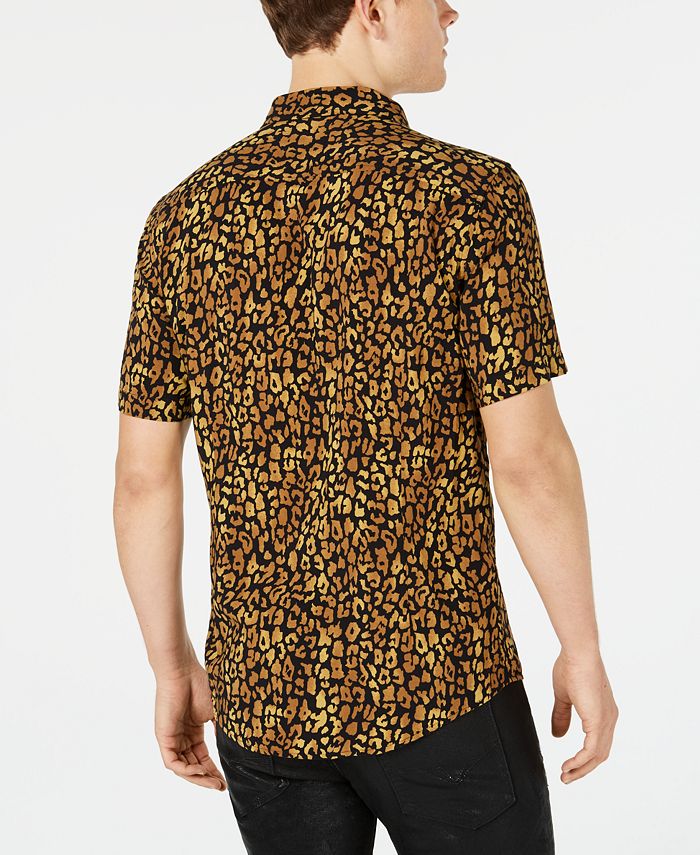 GUESS Men's Spotted Leopard Shirt & Reviews - Casual Button-Down Shirts ...