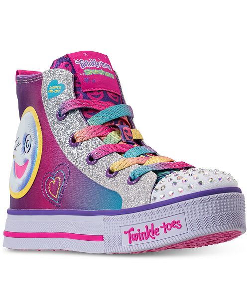 Skechers Little Girls' Twinkle Toes: Twinkle Lite - Happy Pals High Top ...