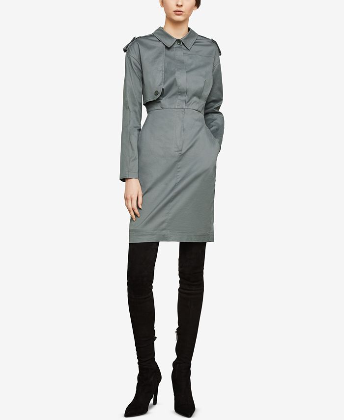BCBGMAXAZRIA LongSleeve Trench Dress Macy's