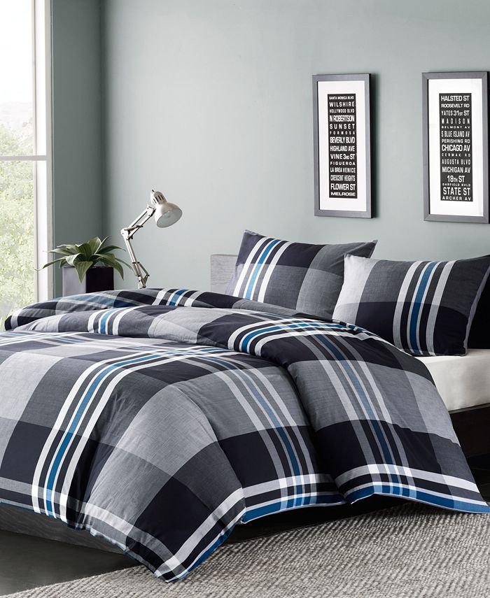 INK+IVY - INK+IVY Nathan 2-Pc. Twin Duvet Cover Mini Set