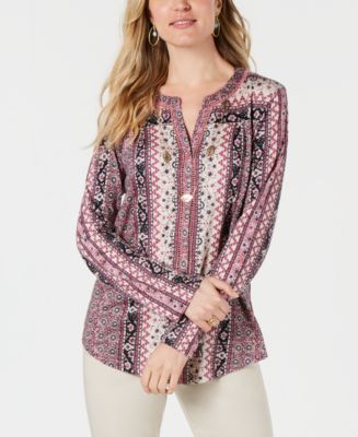 macy's inc tunic tops