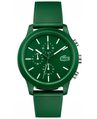 lacoste men's green watch