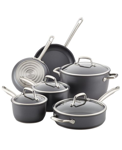 Accolade Forged Hard Anodized Precision Forge 10 Piece Cookware Set