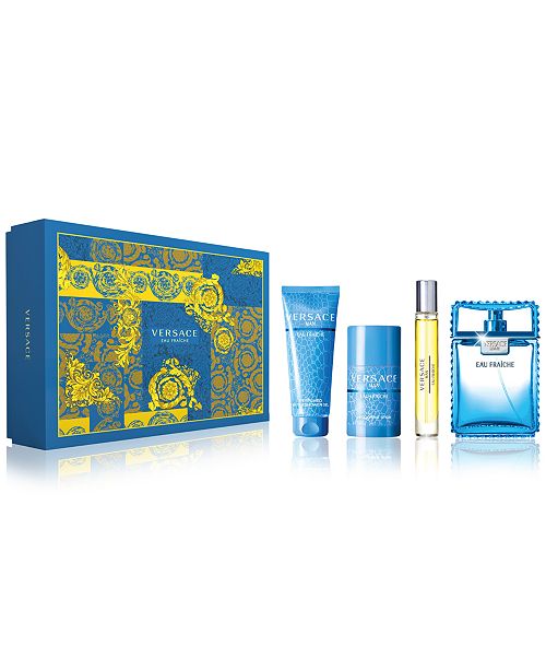 Versace Men S 4 Pc Eau Fraiche Gift Set Reviews All Perfume Beauty Macy S