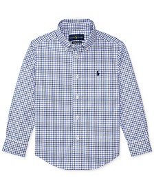 폴로 랄프로렌 남아용 셔츠 Polo Ralph Lauren Toddler Boys Cotton Poplin Sport Shirt,Blue Multi