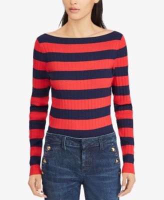 ralph lauren boat neck sweater