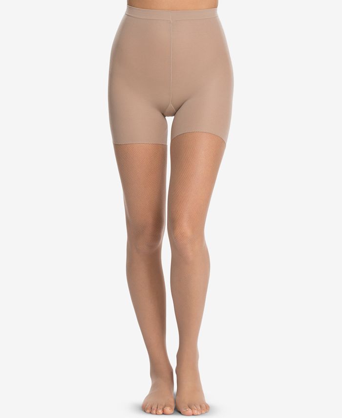 SPANX Micro-Fishnet Mid-Thigh Shaping Tights - Macy's