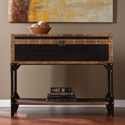 Southern Enterprises Drifton Travel Trunk Console Table
