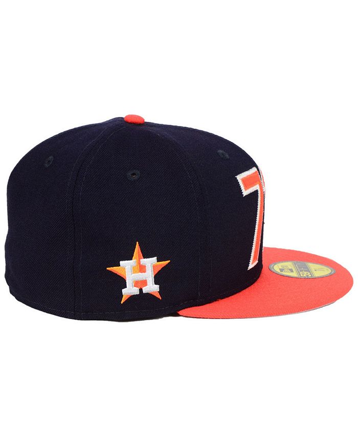 New Era Houston Astros Heather Black White 59FIFTY Fitted Cap - Macy's