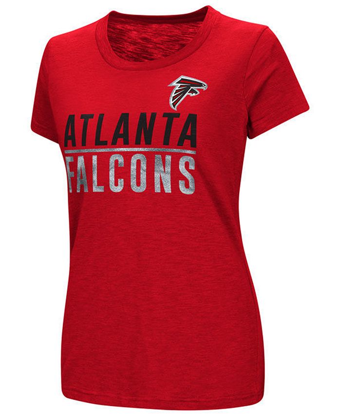 G-III Sports Women's Atlanta Falcons Dynasty Stacked Glitter T-Shirt ...