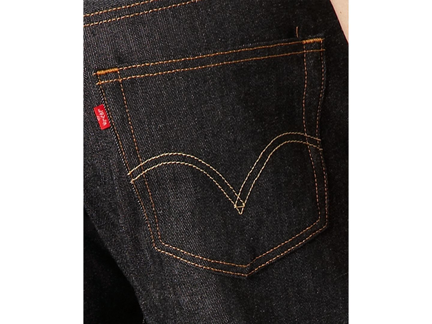 Мужские джинсы Levi's Big & Tall 501® Original Shrink to Fit, цвет: Чёрный — фото 6