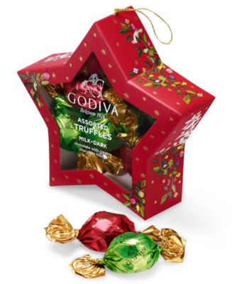 Godiva Star Ornament with 10 pc Assorted Chocolates - Macy's