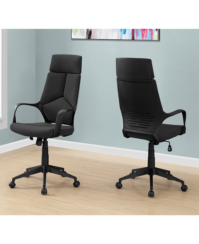 Monarch Specialties High Back Executive Office Chair in Black Macy's