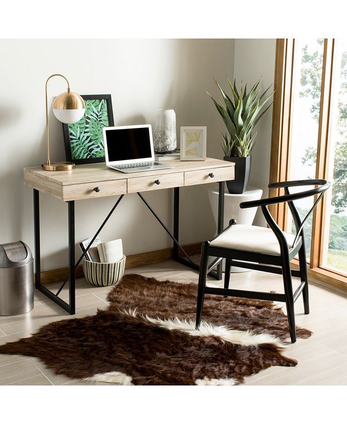 Safavieh Hilton 3-Drawer Desk & Reviews - Furniture - Macy's