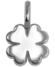 Blisse Allure Sterling Silver Four Leaf Clover Pendant Necklace For Women (Silver, FreeSize)