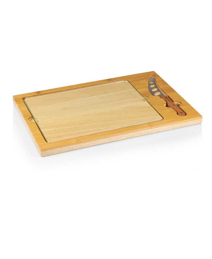 Picnic Time - Icon Glass Top Cutting Board & Knife Set
