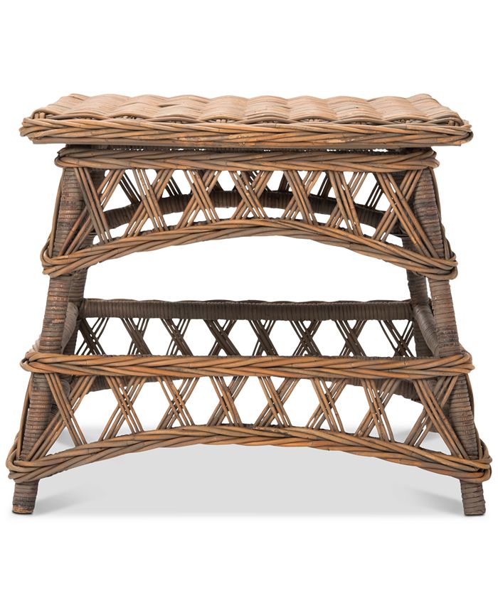 Safavieh Sora Wicker Accent Table Macy's