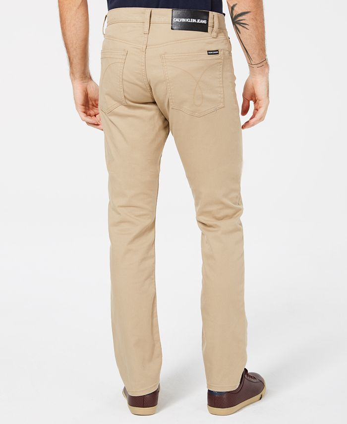 Calvin Klein Jeans Men's Stretch Twill Pants & Reviews - Pants - Men ...