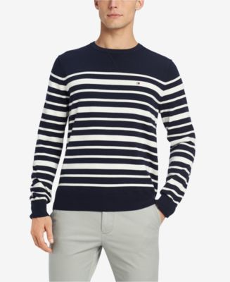Tommy Hilfiger Men's Signature Eastport Striped Sweater, Created for ...