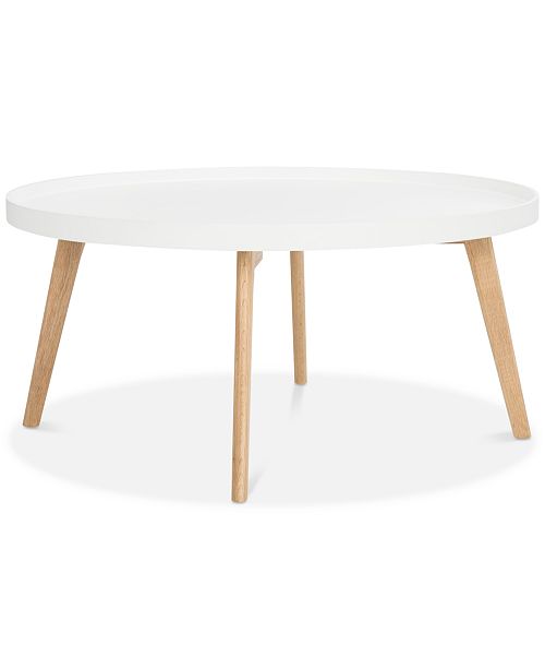 Furniture Rue Round Coffee Table, Quick Ship & Reviews Furniture Macy's