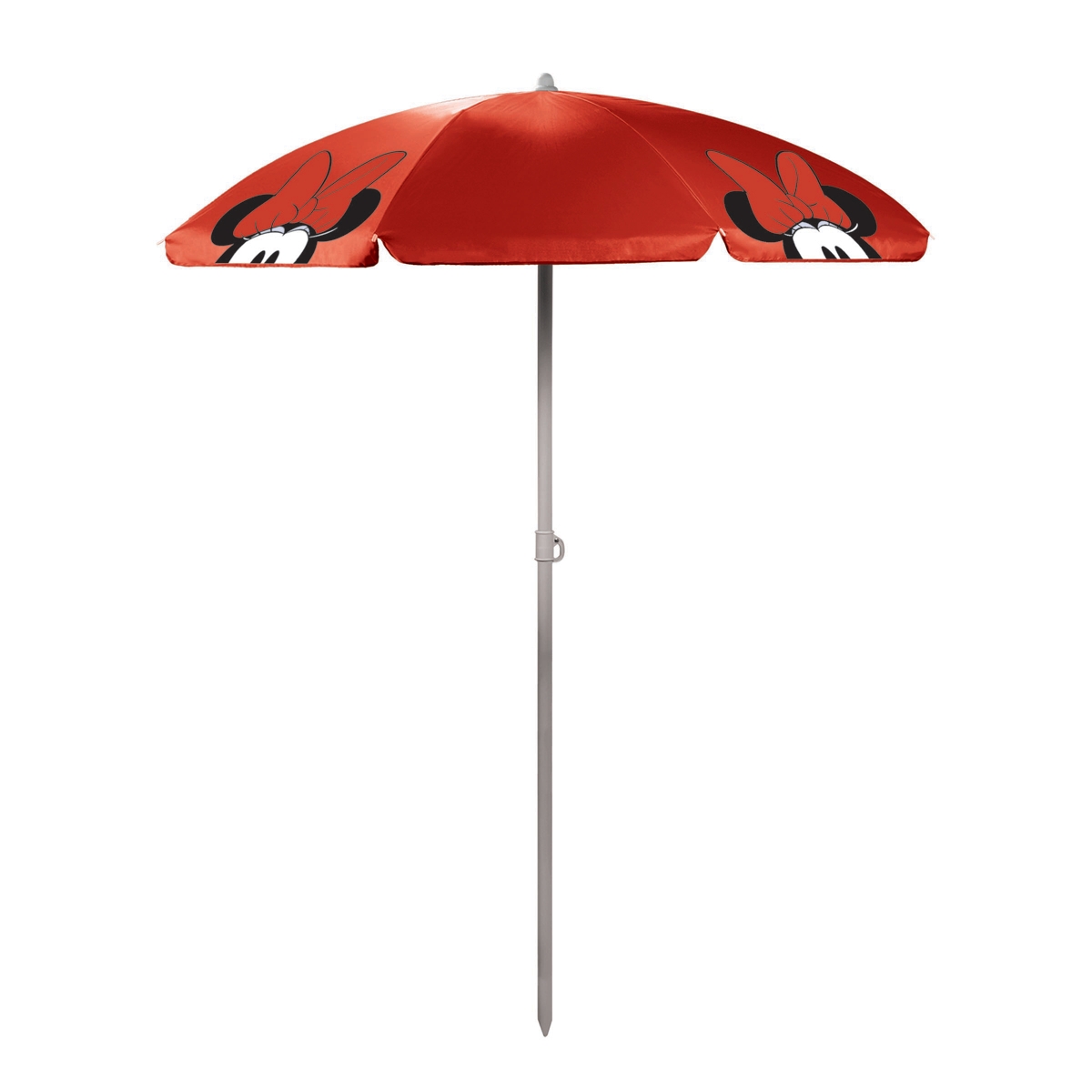 Minnie Logo Portable Beach Umbrella - Red