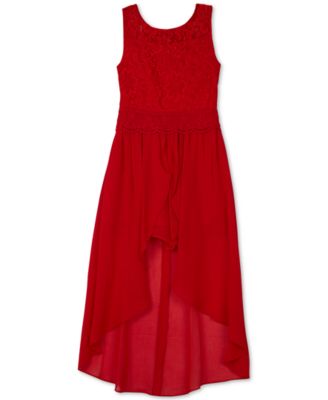 BCX - Big Girls Lace Maxi-Overlay Romper