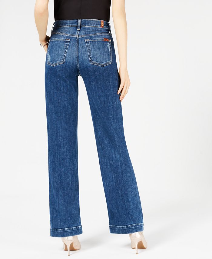 7 For All Mankind Alexa High-Rise Wide-Leg Jeans - Macy's