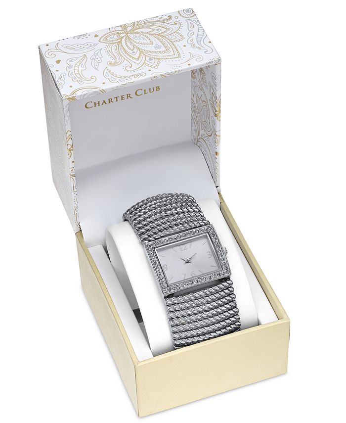 Charter Club - Women's Stretch Bracelet Watch 42mm