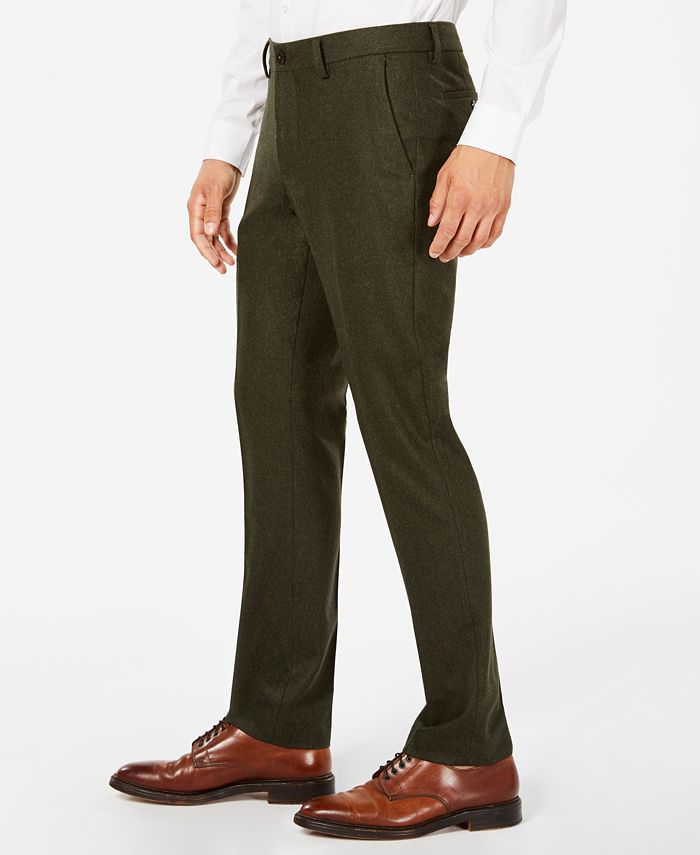 Michael Kors Men's Slim-Fit Flannel Pants - Macy's