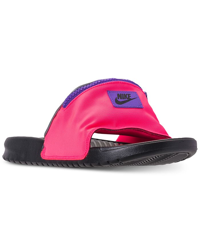cuenco humedad Pautas Nike Men's Benassi JDI Fanny Pack Slide Sandals from Finish Line - Macy's