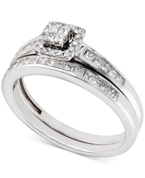 image of Diamond Princess Bridal Set (1/2 ct. t.w.) in 14k White Gold